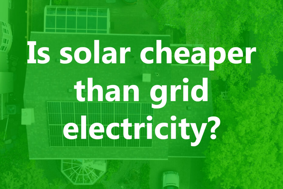 solar cheaper than grid electricty